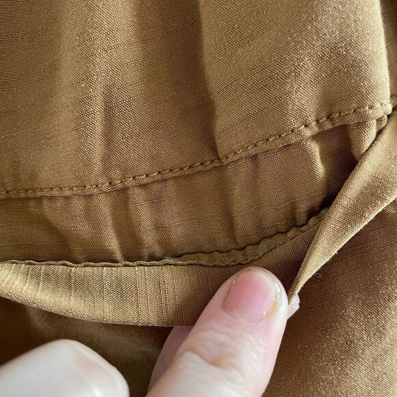 Free People Nothin to Say Pleated Pant Womens Small Gold Brown Wide  Lagenlook - Picture 9 of 16